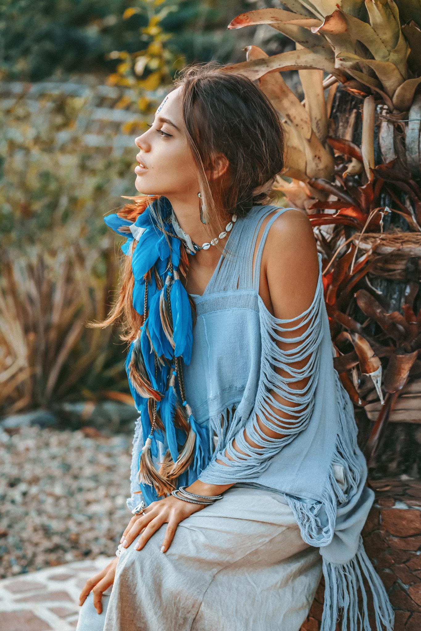 Hand Loomed Cotton Blouse • Boho Top Women • See Through Bohemian Top - AYA SW IDR