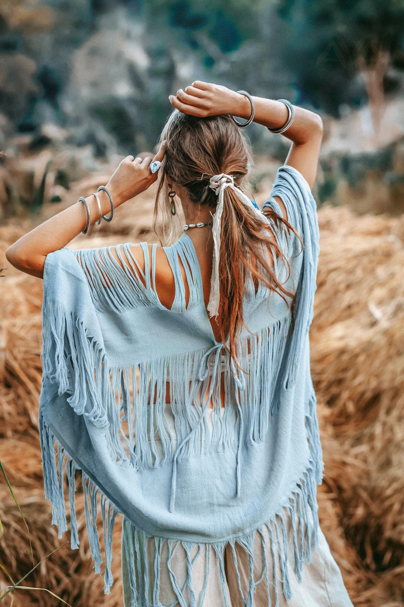 Hand Loomed Cotton Blouse • Boho Top Women • See Through Bohemian Top - AYA SW IDR