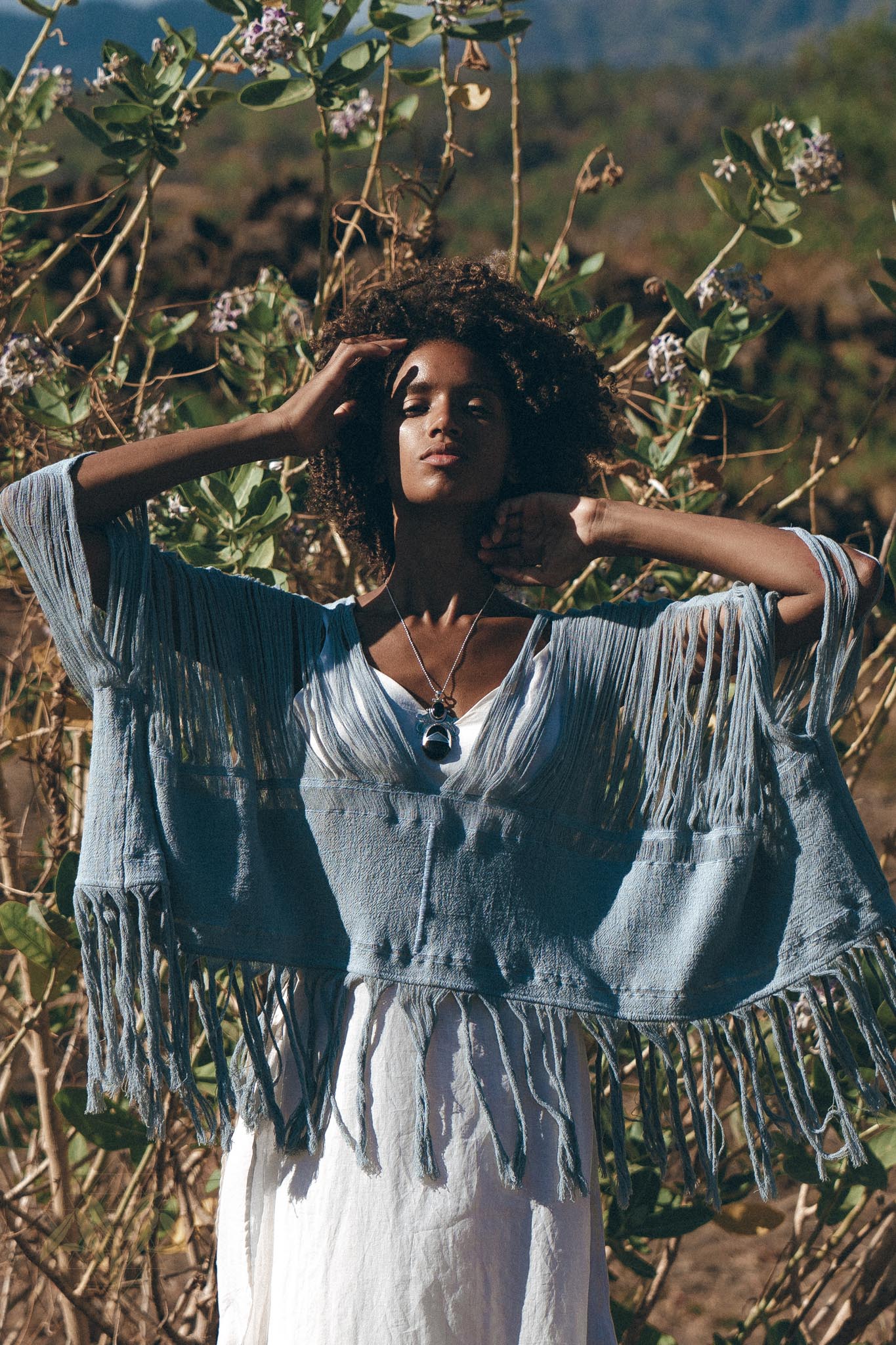 Hand Loomed Cotton Blouse • Boho Top Women • See Through Bohemian Top - AYA SW IDR