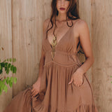 Latte Multiway Dress • Beach Adjustable Dress • Boho Sleeveless Dress - AYA SW IDR