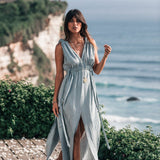 Light Blue Nomad Spirit Dress (Plus Size Dress Adjustable) - AYA SW IDR
