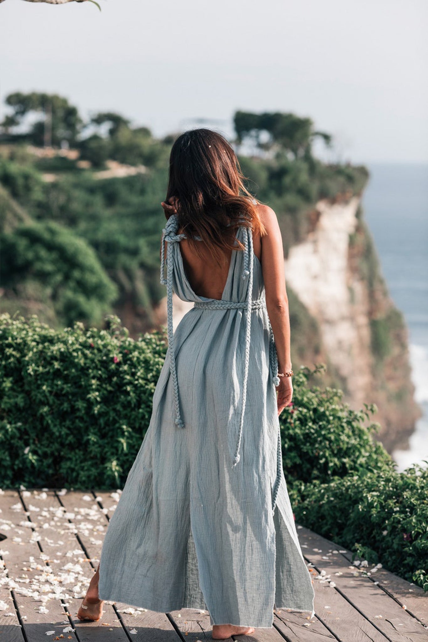 Light Blue Nomad Spirit Dress (Plus Size Dress Adjustable) - AYA SW IDR