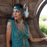 Turquoise Nomad Spirit Dress (Adjustable size, multiway dress) - AYA Sacred Wear  