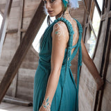 Turquoise Nomad Spirit Dress  (Adjustable size, multiway dress) - AYA Sacred Wear