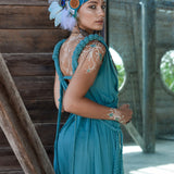 Turquoise Nomad Spirit Dress  (Adjustable size, multiway dress) - AYA Sacred Wear