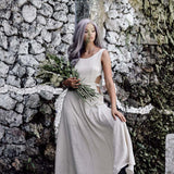 Long Boho Simple Wedding Dress - AYA SW IDR