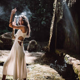 Long Boho Simple Wedding Dress - AYA SW IDR