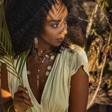 Macramé Belted Boho Dress • Handmade Ombre Organically Dyed Dress - AYA SW IDR