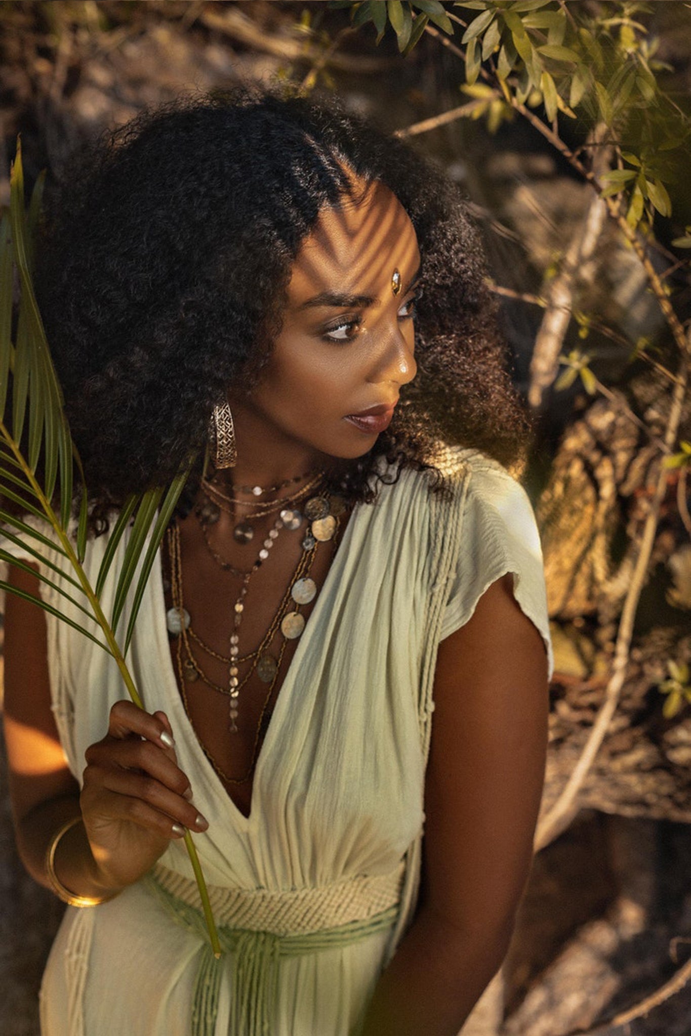 Macramé Belted Boho Dress • Handmade Ombre Organically Dyed Dress - AYA SW IDR