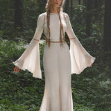Mandara Dress in Ivory Colour – Organic Boho Wedding Dress - AYA SW IDR