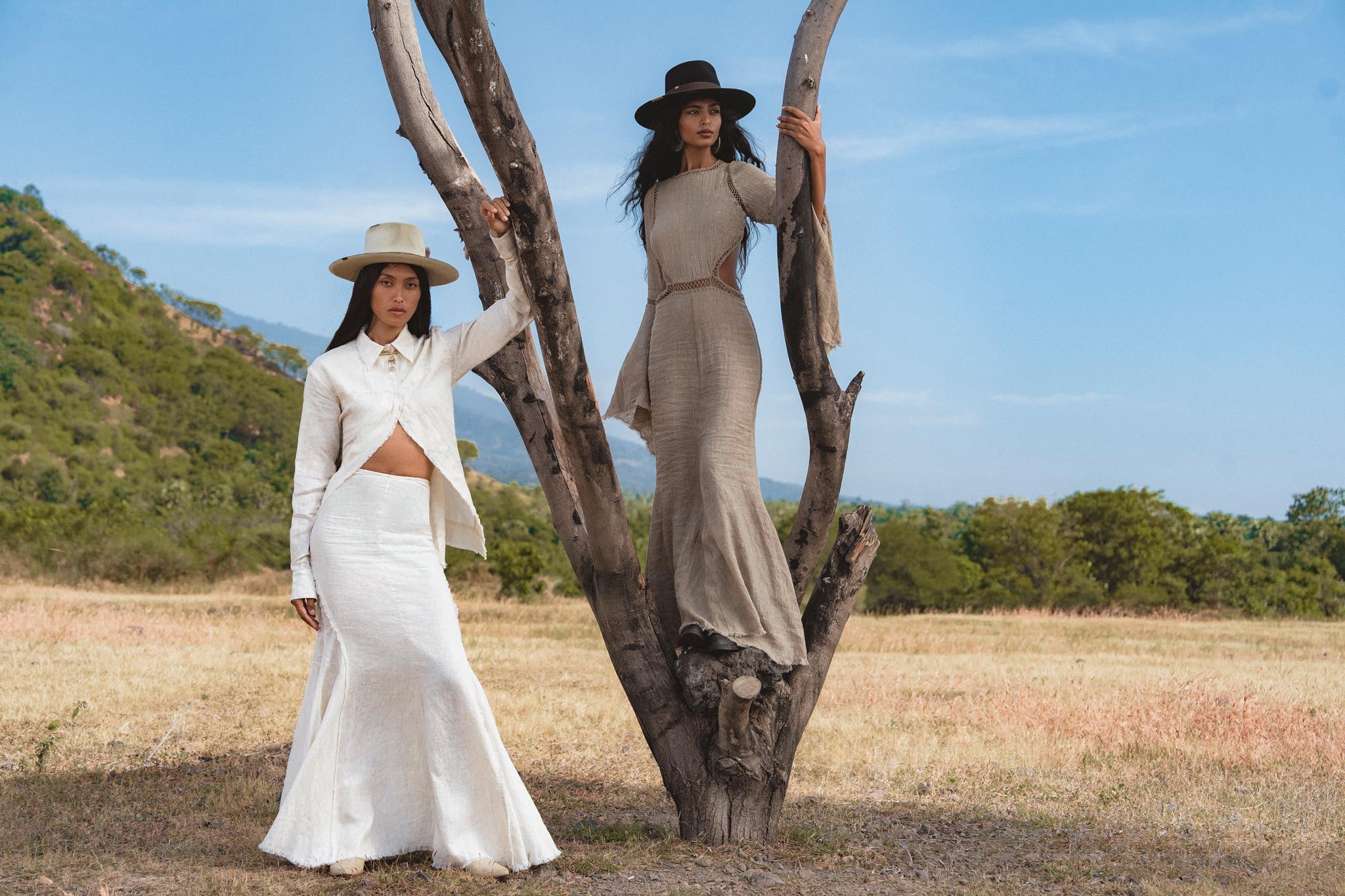Mandara Dress in Light Sage — Sustainable Linen Open Back Macrame Dress - AYA SW IDR