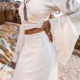 Maxi Skirt • Boho Wrap Skirt • Long Maxi Skirt • Wrap Around Skirt • Bohemian Tribal Skirt Women - AYA SW IDR