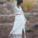 Maxi Skirt • Boho Wrap Skirt • Long Maxi Skirt • Wrap Around Skirt • Bohemian Tribal Skirt Women - AYA SW IDR