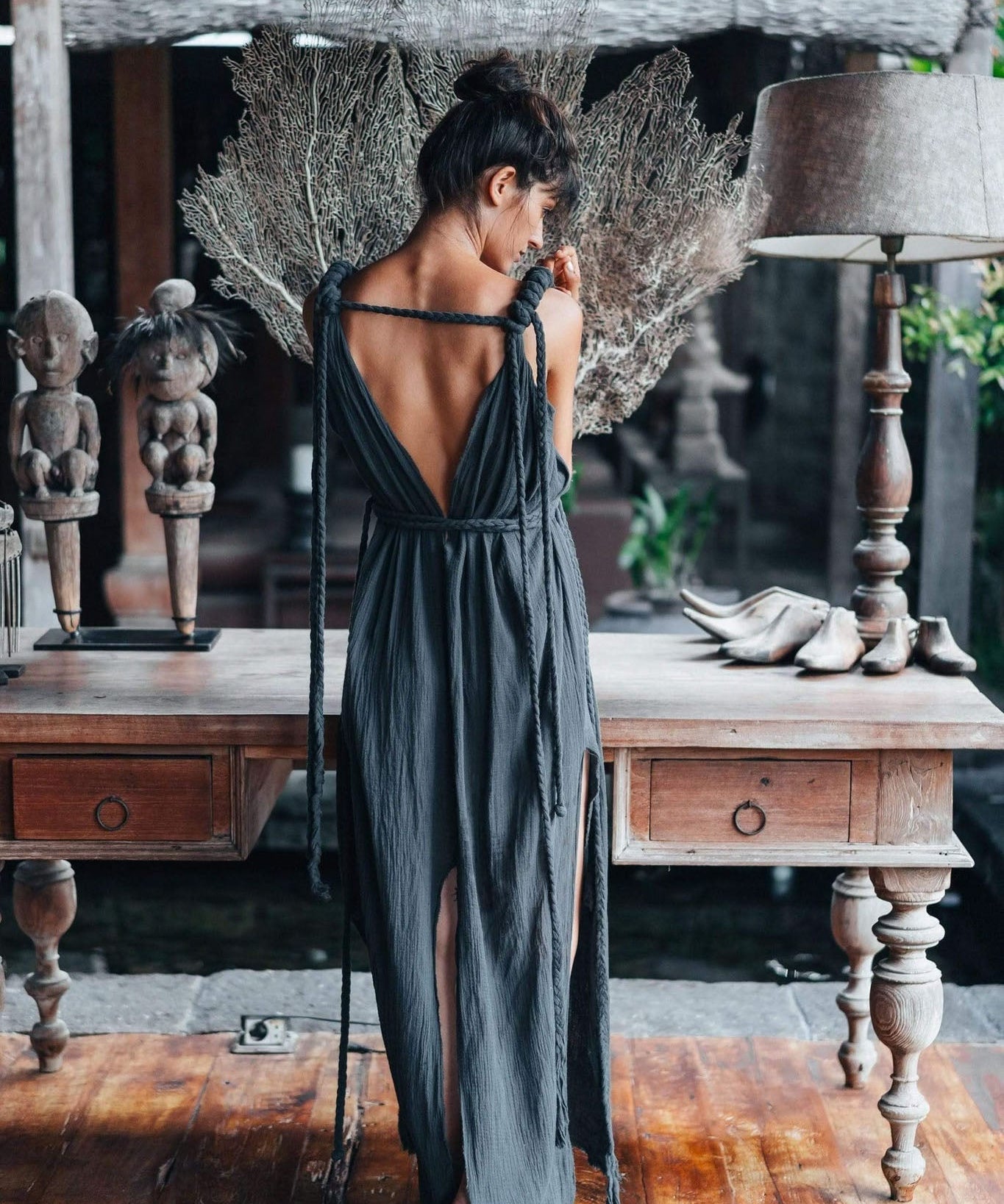 Navy Blue Nomad Spirit Dress (Adjustable size, multiway dress) - AYA SW IDR