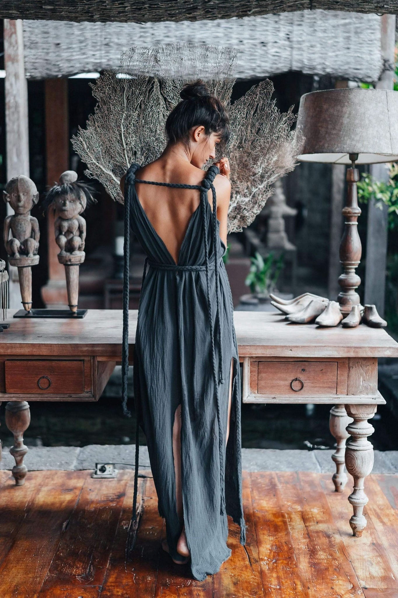 Navy Blue Nomad Spirit Dress (Adjustable size, multiway dress) - AYA SW IDR