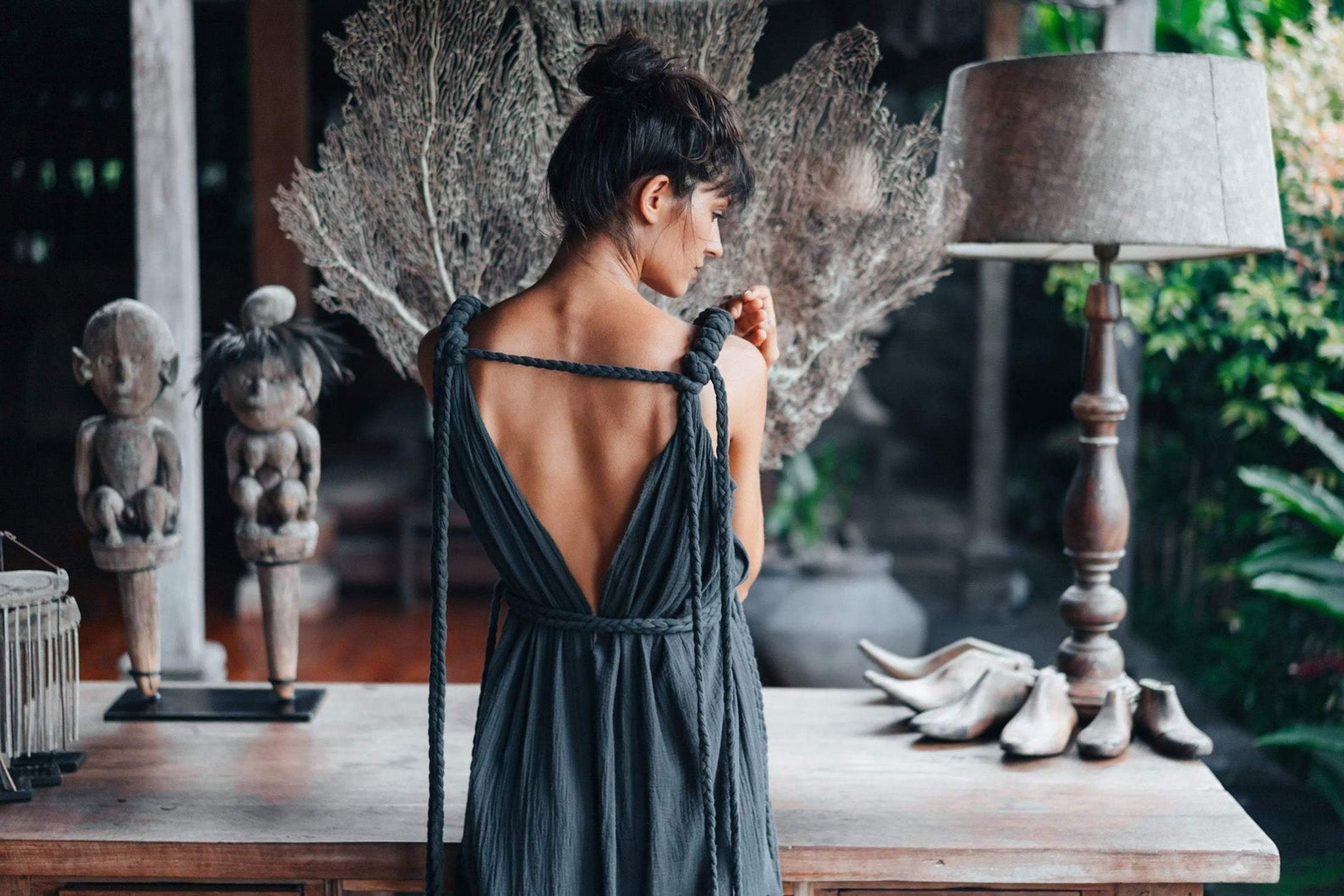 Navy Blue Nomad Spirit Dress (Adjustable size, multiway dress) - AYA SW IDR