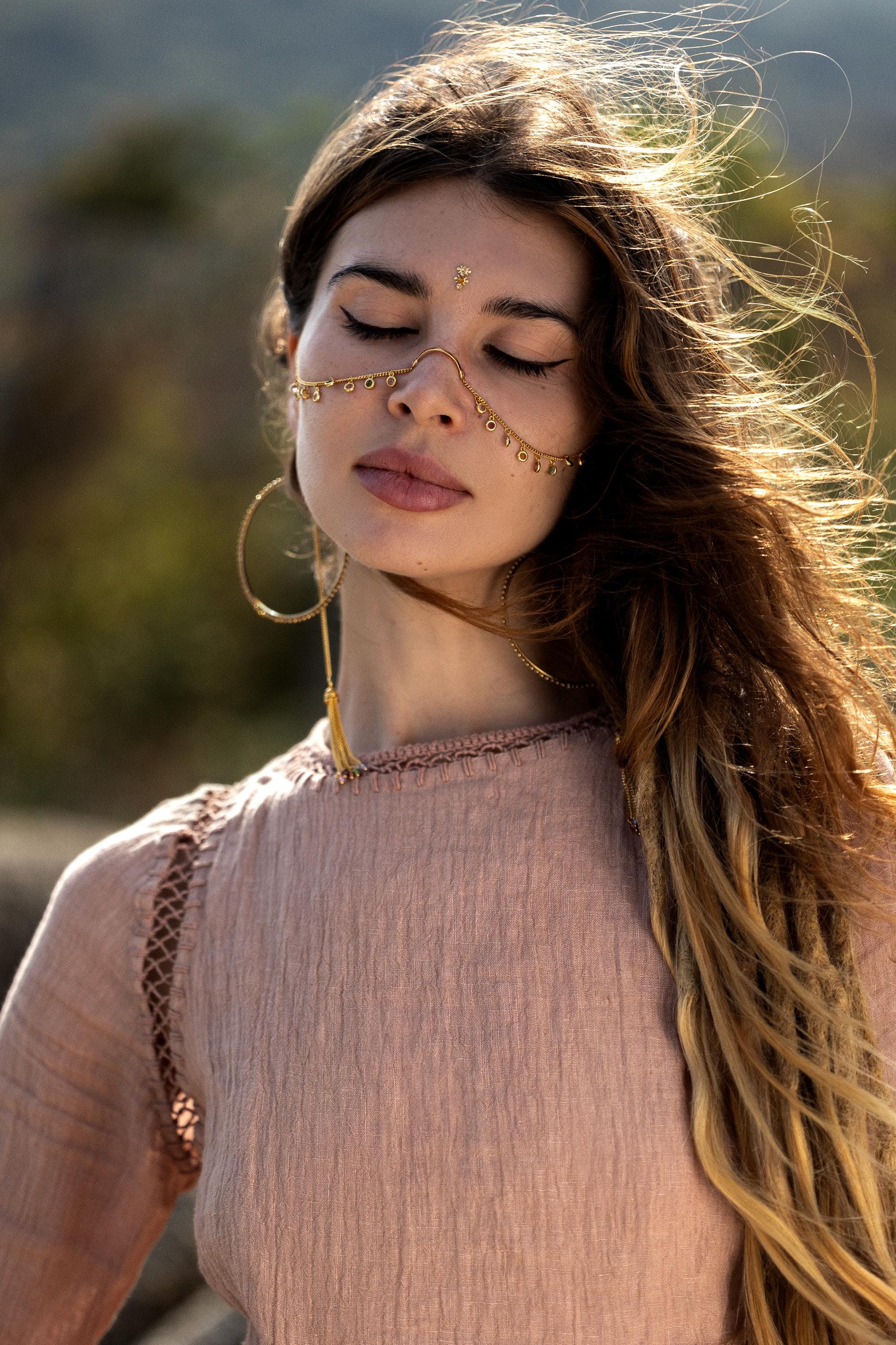 New Mandara Linen Maxi Dress Desert Rose Clay , Long Sleeve Backless · Flowing Bohemian Silhouette - AYA SW IDR
