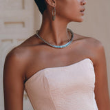 Boho Corset and Skirt for Women, Baby Pink Bustier Top and Maxi Skirt - AYA Sacred Wear