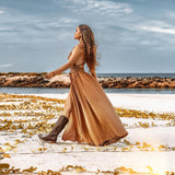 Ochre Greek Goddess Dress - AYA SW IDR