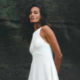 Off White Bhakti Dress • Bridal Hand Embroidered Dress • Organic Wedding Dress - AYA SW IDR