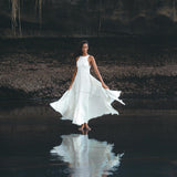Off White Bhakti Dress • Bridal Hand Embroidered Dress • Organic Wedding Dress - AYA SW IDR