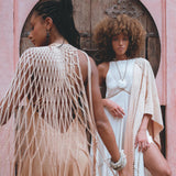 Off White Bhakti Dress • Bridal Hand Embroidered Dress • Organic Wedding Dress - AYA SW IDR