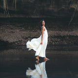 Off White Bhakti Dress • Bridal Hand Embroidered Dress • Organic Wedding Dress - AYA SW IDR