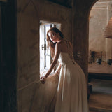 Off - White Boho Dress • Goddess Dress • Simple Wedding Dress - AYA SW IDR
