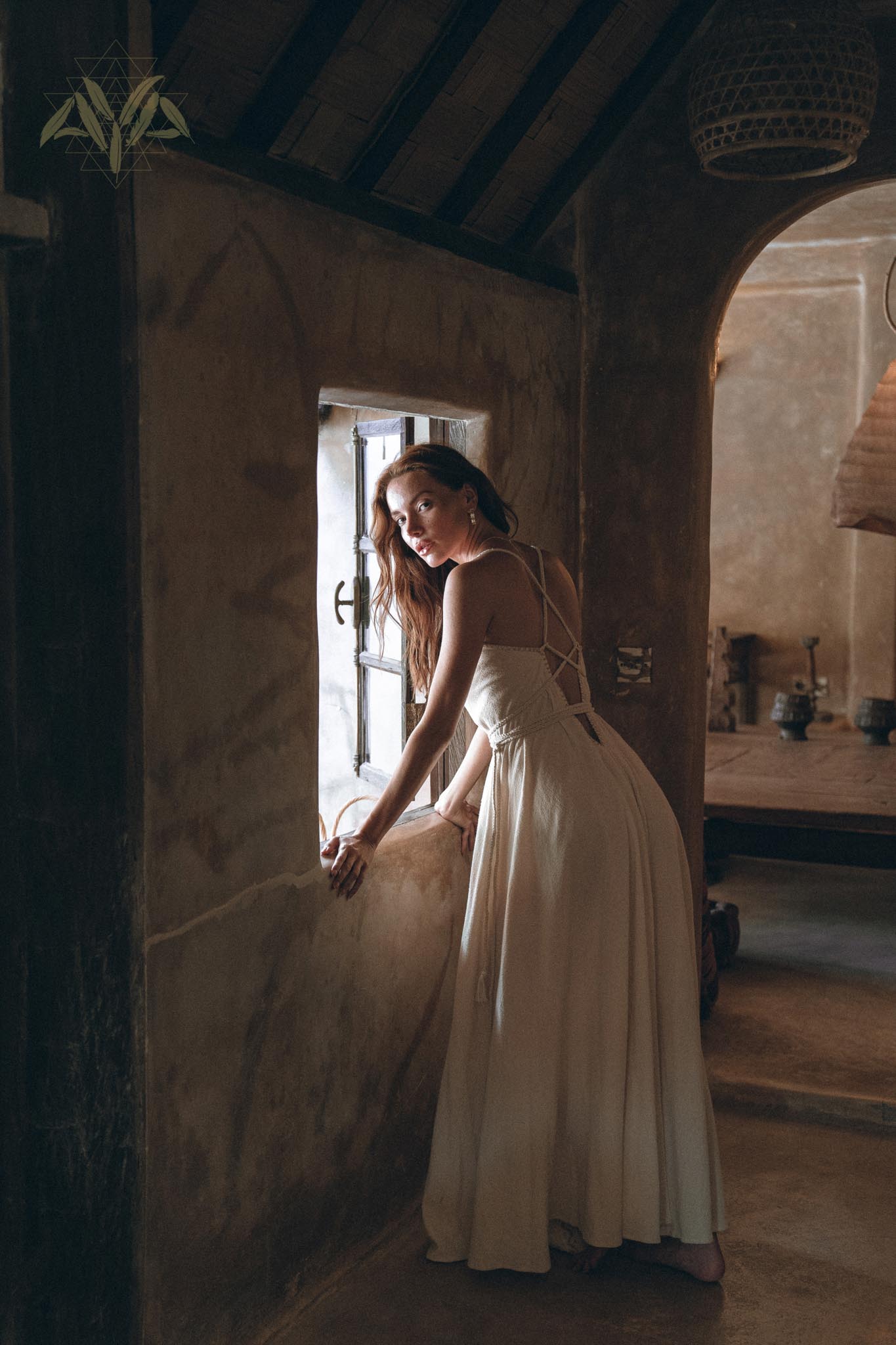 Off - White Boho Dress • Goddess Dress • Simple Wedding Dress - AYA SW IDR