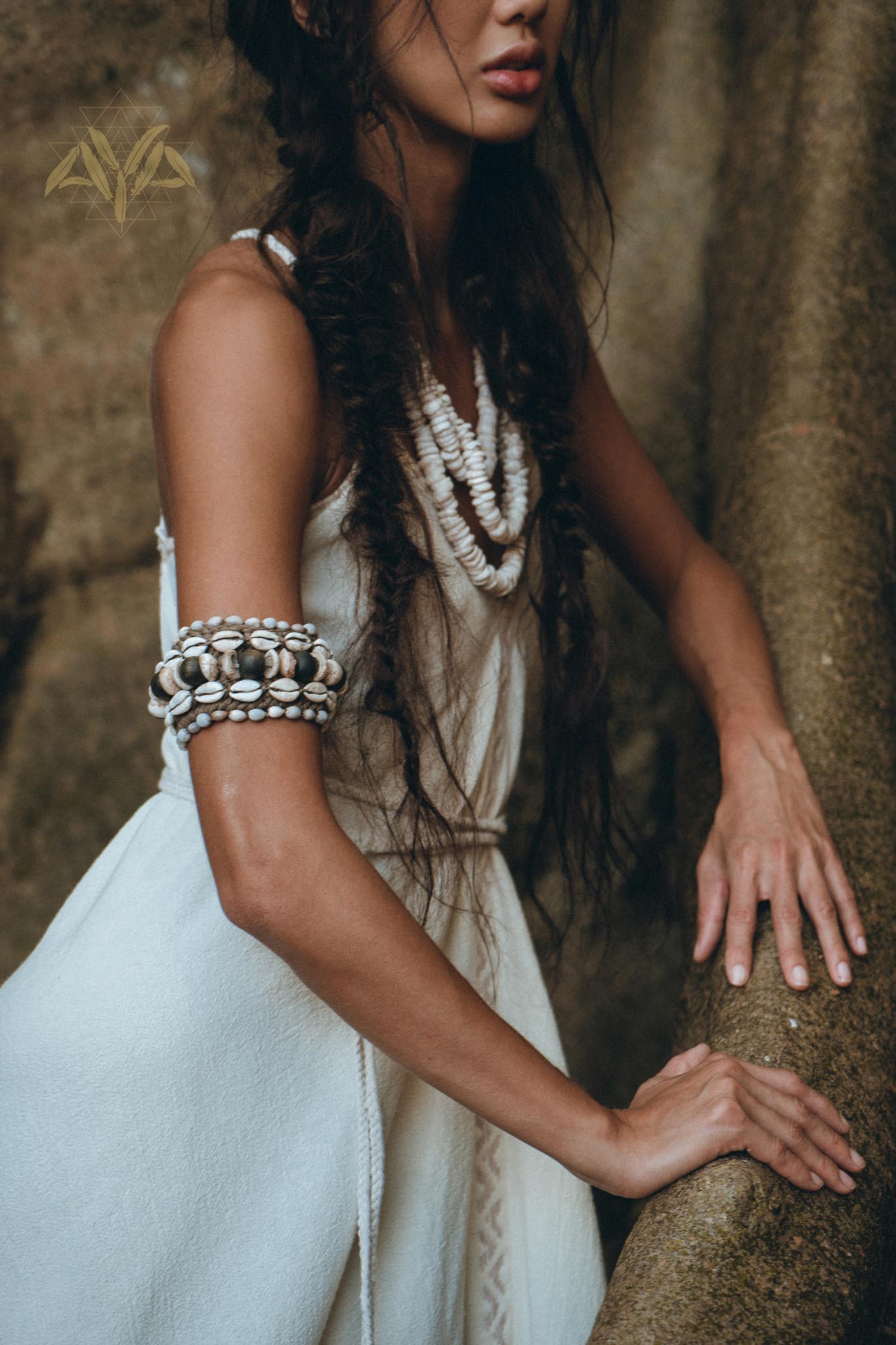 Off - White Boho Dress • Goddess Dress • Simple Wedding Dress - AYA SW IDR