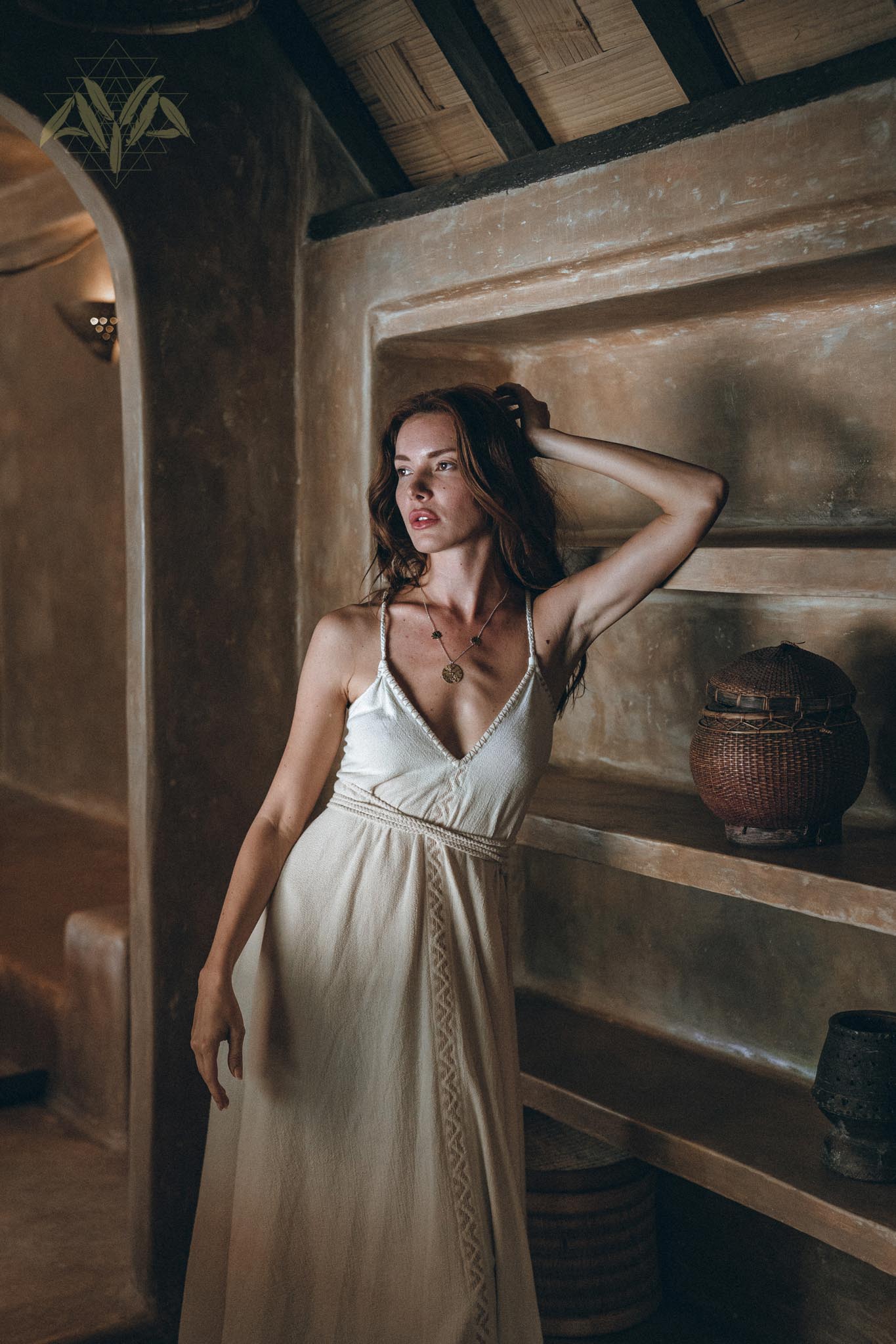 Off - White Boho Dress • Goddess Dress • Simple Wedding Dress - AYA SW IDR