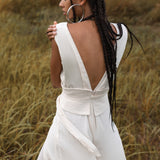 Off - White Boho Jumpsuit Women • Peace Silk & Cotton Romper for Women - AYA SW IDR
