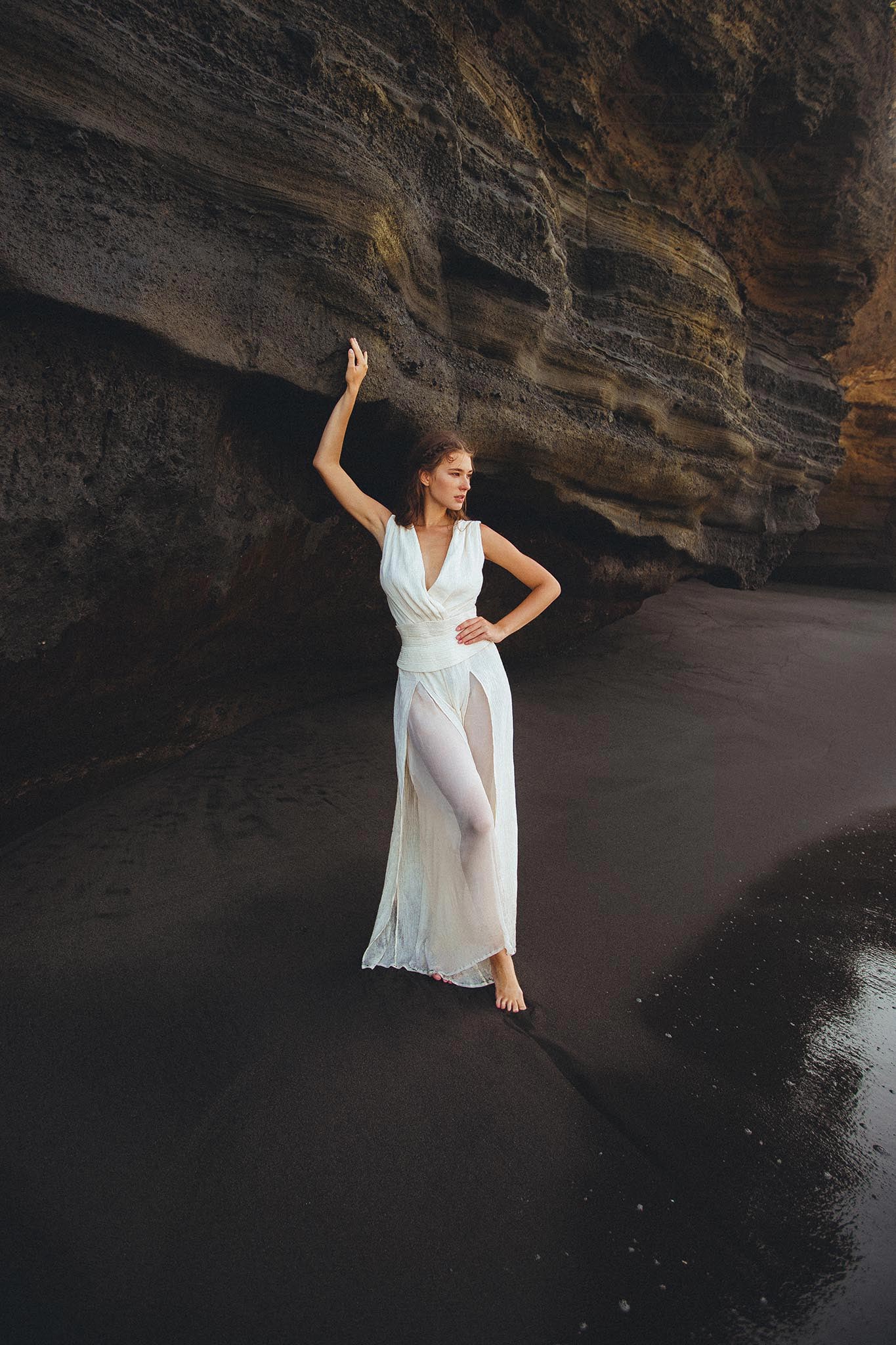 Off - White Boho Jumpsuit Women • Peace Silk & Cotton Romper for Women - AYA SW IDR