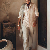 Off - White Classic Linen Pants for Men - AYA SW IDR