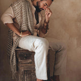 Off - White Classic Linen Pants for Men - AYA SW IDR