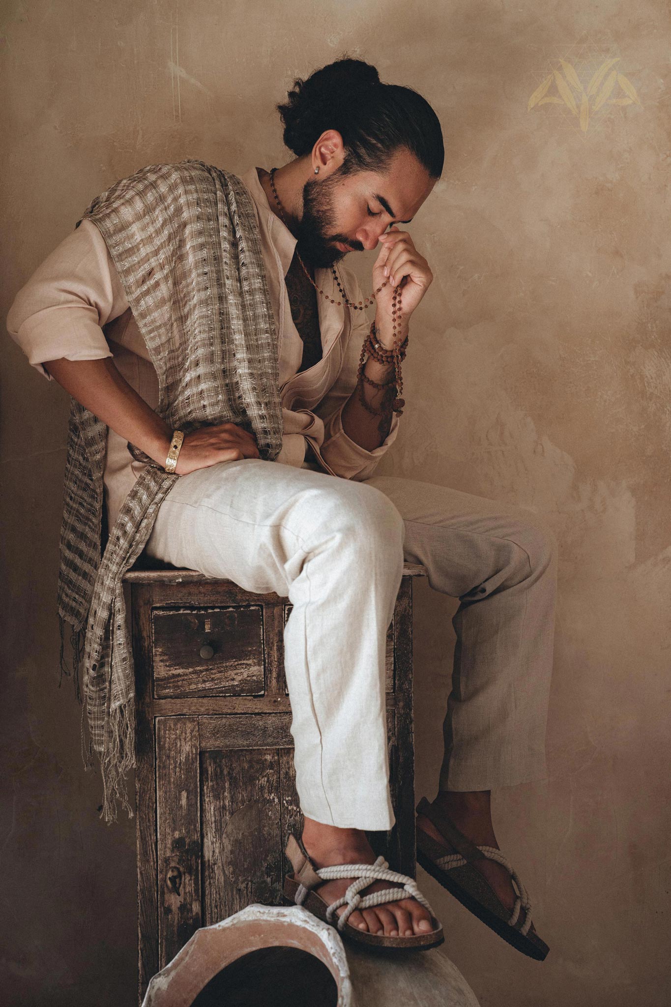Off - White Classic Linen Pants for Men - AYA SW IDR