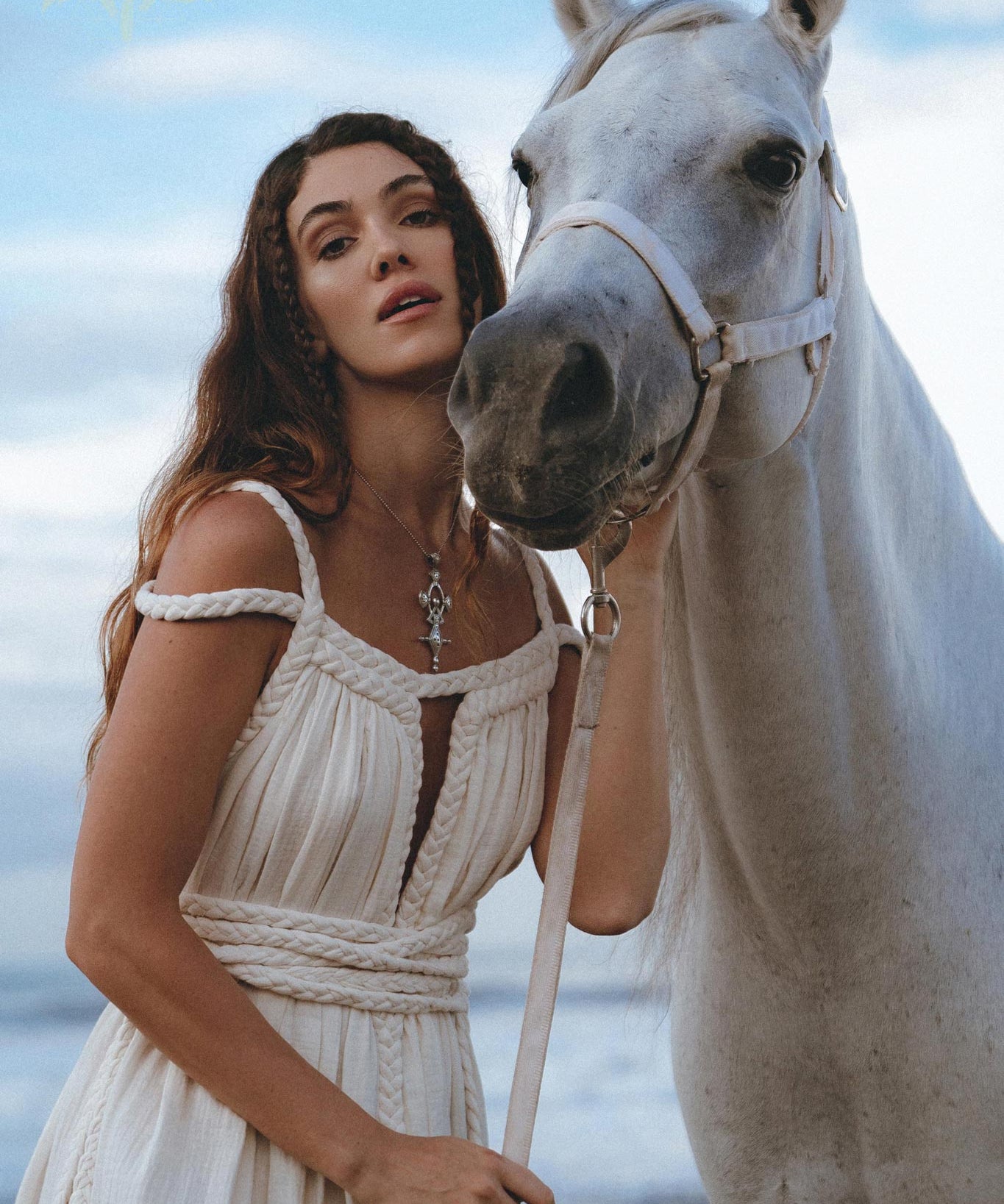 Off - White Greek Goddess Boho Wedding Dress - AYA SW IDR