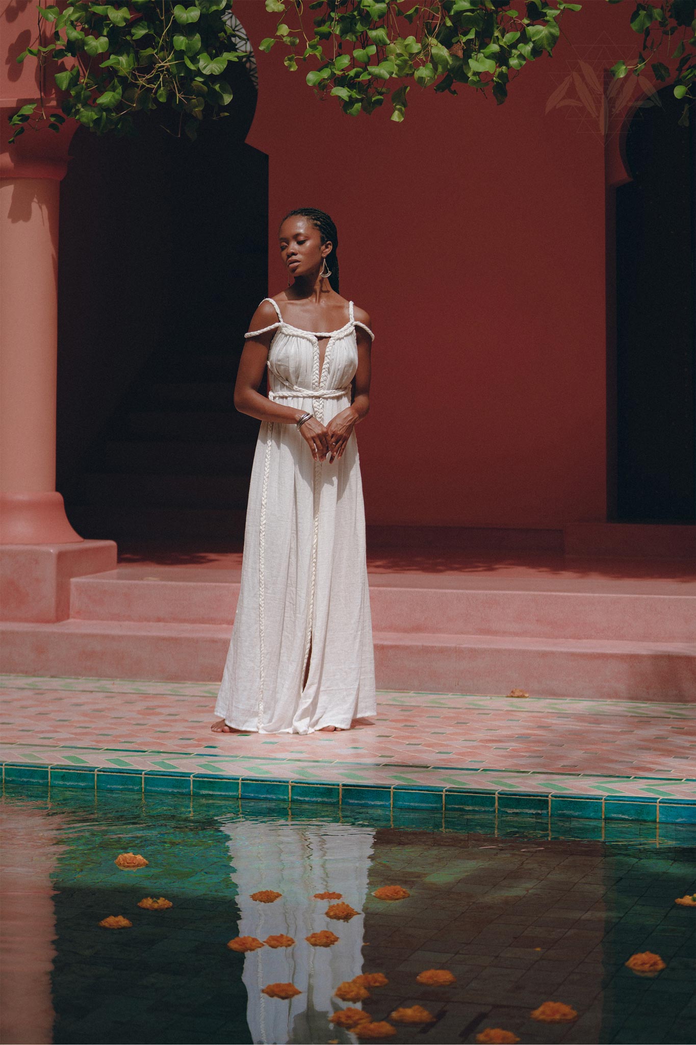 Off - White Greek Goddess Boho Wedding Dress - AYA SW IDR