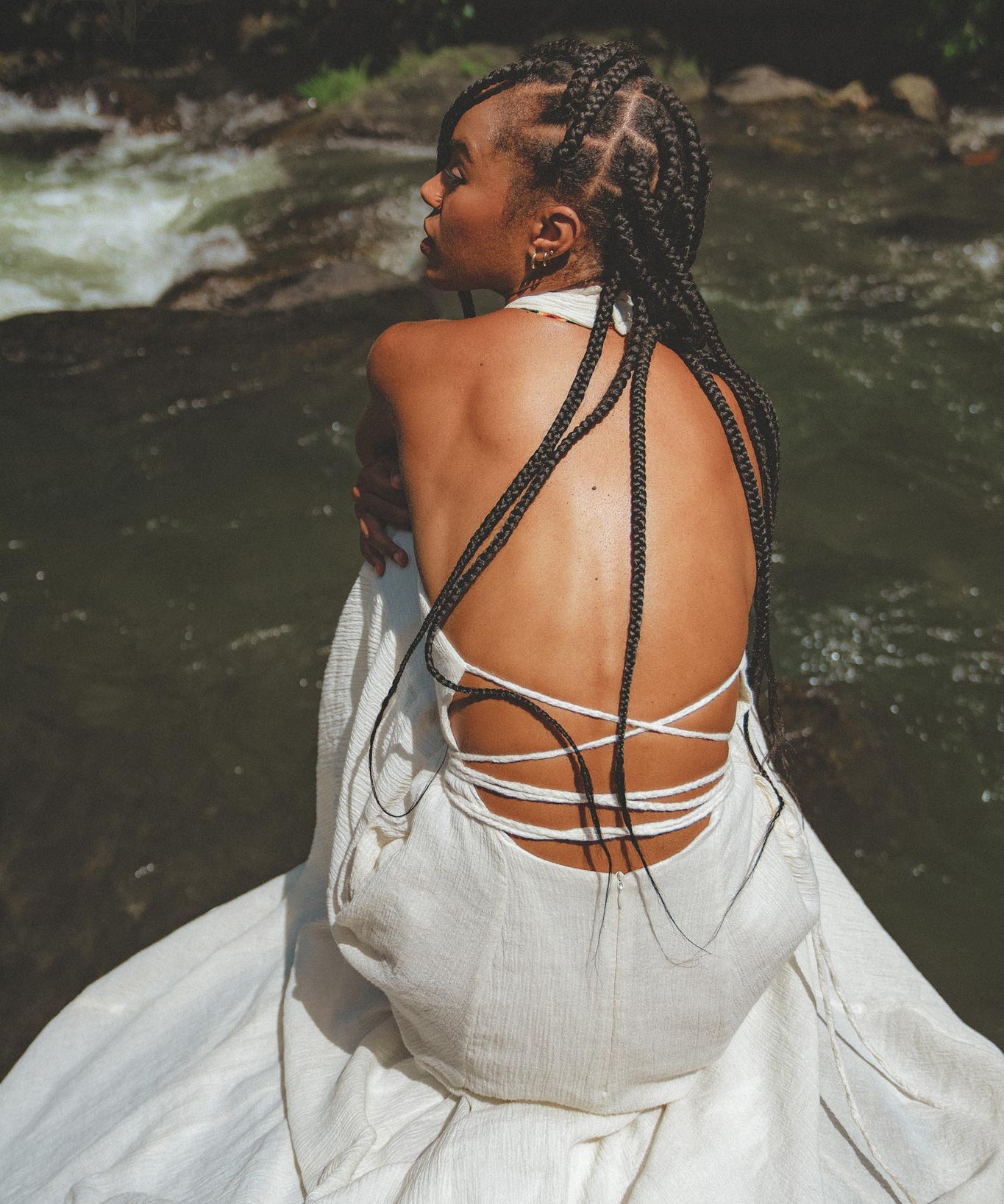 Off - White Harmonia Dress • Bohemian Back Laces Dress • Bridesmaid Wedding Dress - AYA SW IDR