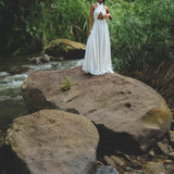 Off - White Harmonia Dress • Bohemian Back Laces Dress • Bridesmaid Wedding Dress - AYA SW IDR