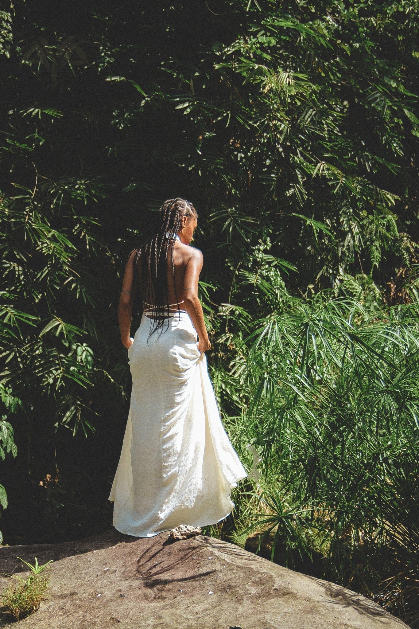 Off - White Harmonia Dress • Bohemian Back Laces Dress • Bridesmaid Wedding Dress - AYA SW IDR
