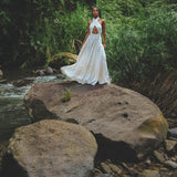 Off - White Harmonia Dress • Bohemian Back Laces Dress • Bridesmaid Wedding Dress - AYA SW IDR