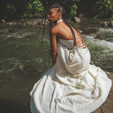 Off - White Harmonia Dress • Bohemian Back Laces Dress • Bridesmaid Wedding Dress - AYA SW IDR