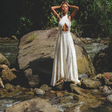 Off - White Harmonia Dress • Bohemian Back Laces Dress • Bridesmaid Wedding Dress - AYA SW IDR