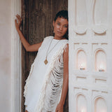 Off - White Mini Dress • Sleeveless Open Sides Dress • Ladders Sides Dress - AYA SW IDR