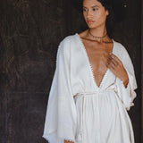 Off - White Mini Elegant Jumpsuit • Bohemian Beach Cocktail Romper - AYA SW IDR