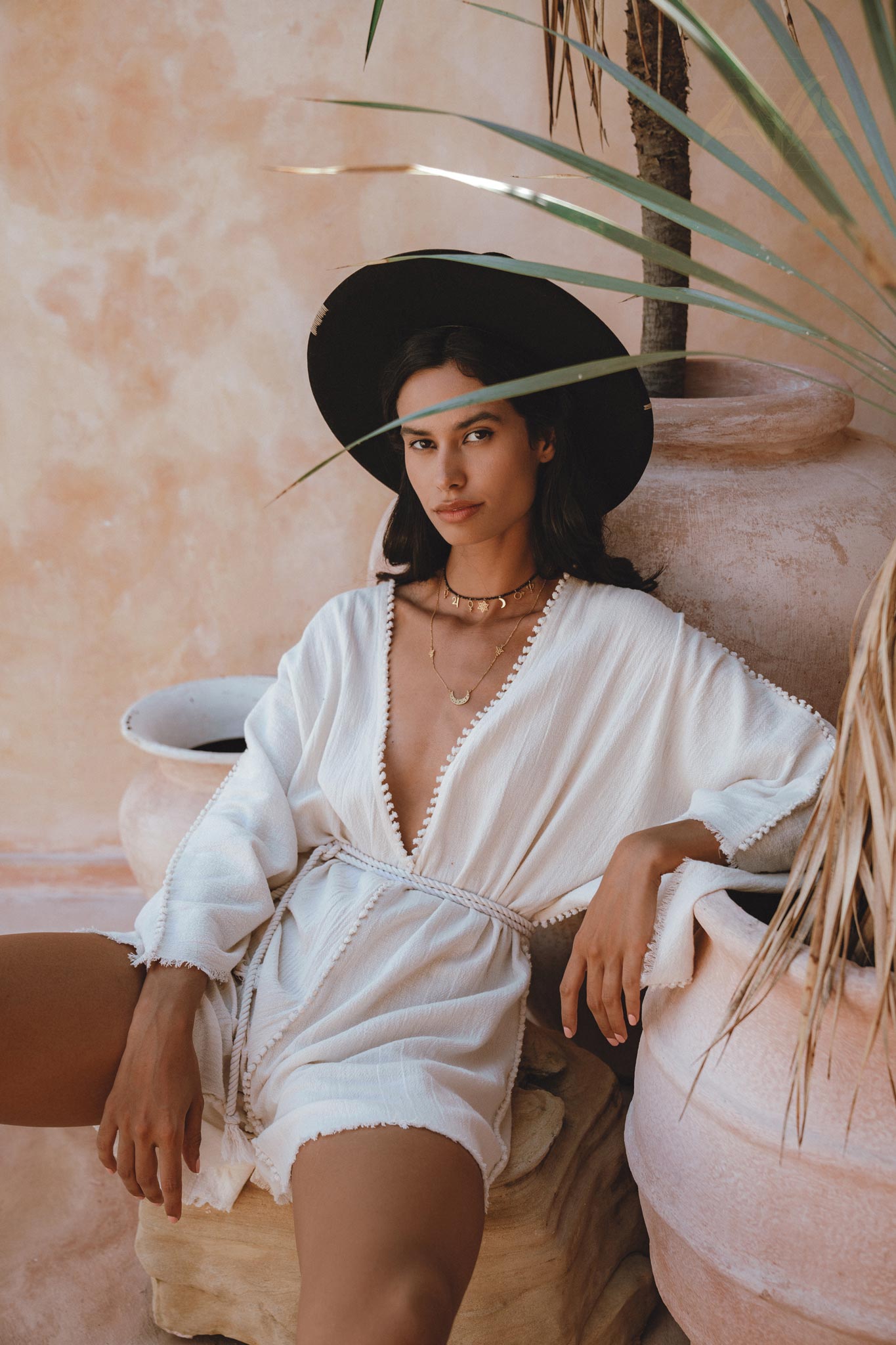 Off - White Mini Elegant Jumpsuit • Bohemian Beach Cocktail Romper - AYA SW IDR