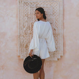Off - White Mini Elegant Jumpsuit • Bohemian Beach Cocktail Romper - AYA SW IDR