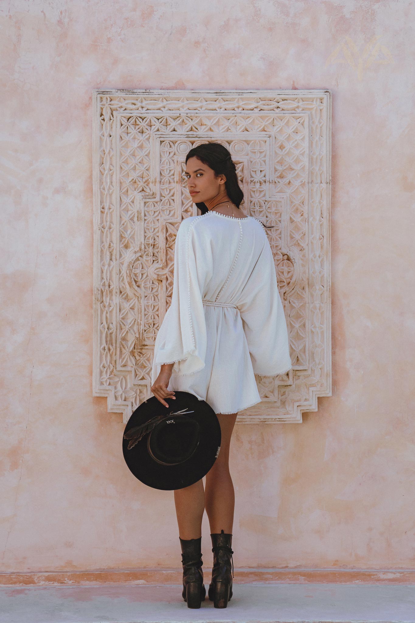 Off - White Mini Elegant Jumpsuit • Bohemian Beach Cocktail Romper - AYA SW IDR