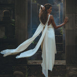 Off - White Multiway Macrame Belted Dress • Boho Beach Wedding Dress - AYA SW IDR